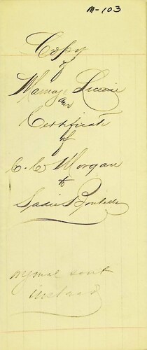 Click to see DR 6 M-103 of Marriage Certificates (DR 6 M)
