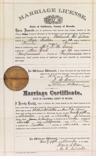 Click to see DR 6 M-112 of Marriage Certificates (DR 6 M)