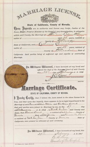 Click to see DR 6 M-115 of Marriage Certificates (DR 6 M)