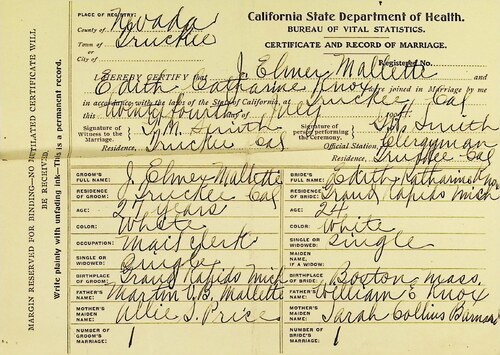 Click to see DR 6 M-135 of Marriage Certificates (DR 6 M)