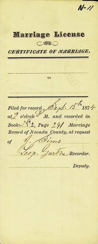 Click to see DR 6 N-11 of Marriage Certificates (DR 6 N)