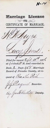 Click to see DR 6 N-14 of Marriage Certificates (DR 6 N)