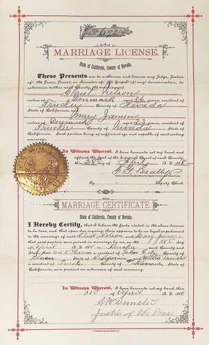 Click to see DR 6 N-17 of Marriage Certificates (DR 6 N)
