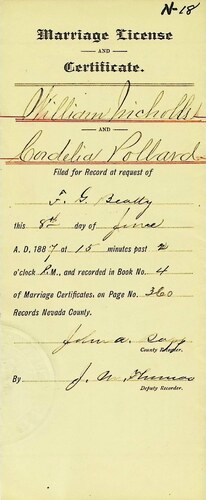 Click to see DR 6 N-18 of Marriage Certificates (DR 6 N)