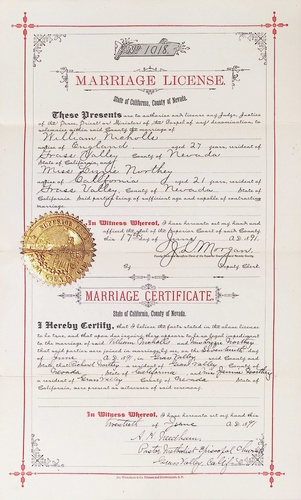 Click to see DR 6 N-21 of Marriage Certificates (DR 6 N)