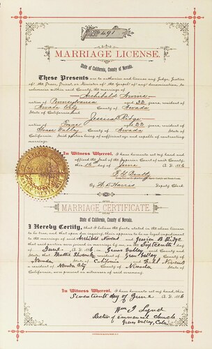 Click to see DR 6 N-30 of Marriage Certificates (DR 6 N)