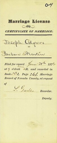 Click to see DR 6 O-4 of Marriage Certificates (DR 6 O)