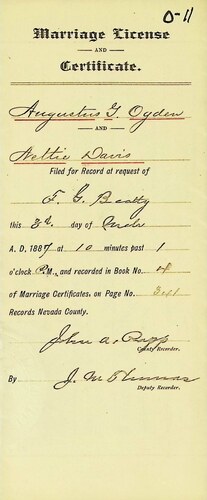 Click to see DR 6 O-11 of Marriage Certificates (DR 6 O)