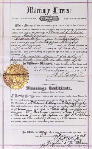 Click to see DR 6 O-13 of Marriage Certificates (DR 6 O)