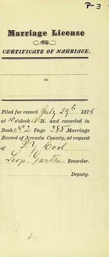 Click to see DR 6 P-3 of Marriage Certificates (DR 6 P)