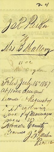 Click to see DR 6 P-4 of Marriage Certificates (DR 6 P)