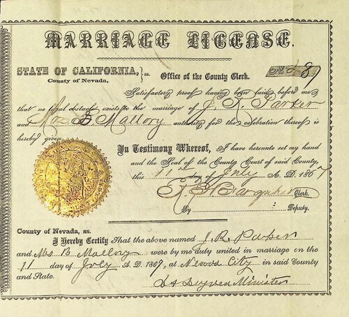 Click to see DR 6 P-4 of Marriage Certificates (DR 6 P)