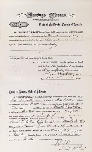 Click to see DR 6 P-5 of Marriage Certificates (DR 6 P)