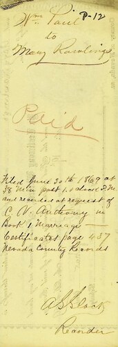 Click to see DR 6 P-12 of Marriage Certificates (DR 6 P)