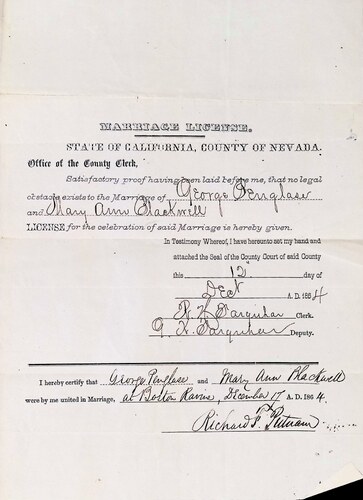 Click to see DR 6 P-15 of Marriage Certificates (DR 6 P)