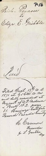 Click to see DR 6 P-16 of Marriage Certificates (DR 6 P)