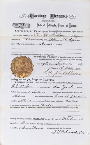 Click to see DR 6 P-17 of Marriage Certificates (DR 6 P)