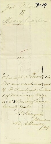 Click to see DR 6 P-19 of Marriage Certificates (DR 6 P)