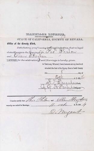 Click to see DR 6 P-20 of Marriage Certificates (DR 6 P)