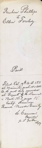 Click to see DR 6 P-21 of Marriage Certificates (DR 6 P)