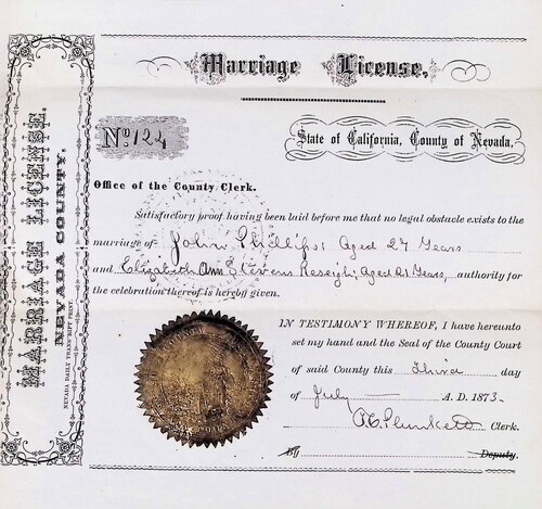 Click to see DR 6 P-22 of Marriage Certificates (DR 6 P)