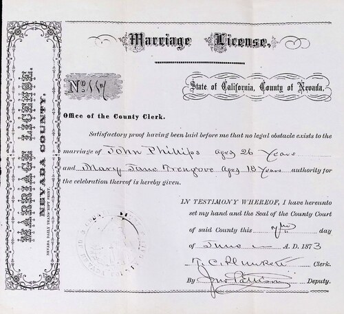 Click to see DR 6 P-23 of Marriage Certificates (DR 6 P)