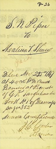 Click to see DR 6 P-26 of Marriage Certificates (DR 6 P)