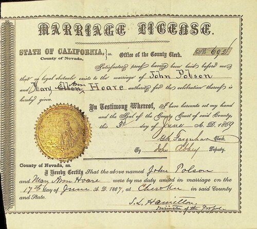 Click to see DR 6 P-29 of Marriage Certificates (DR 6 P)