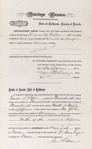 Click to see DR 6 P-33 of Marriage Certificates (DR 6 P)
