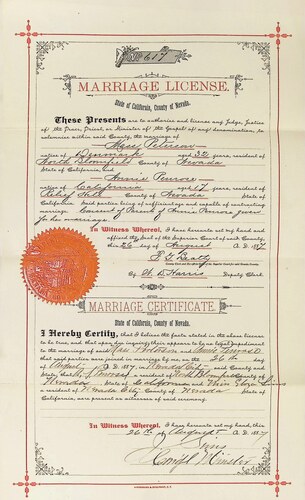 Click to see DR 6 P-41 of Marriage Certificates (DR 6 P)