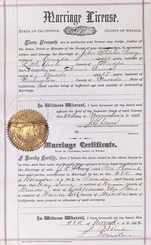 Click to see DR 6 P-44 of Marriage Certificates (DR 6 P)