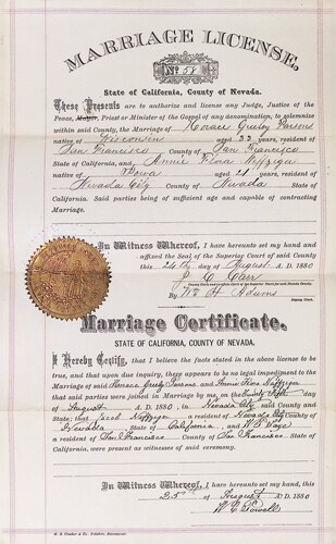 Click to see DR 6 P-53 of Marriage Certificates (DR 6 P)