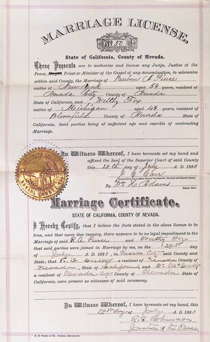 Click to see DR 6 P-55 of Marriage Certificates (DR 6 P)