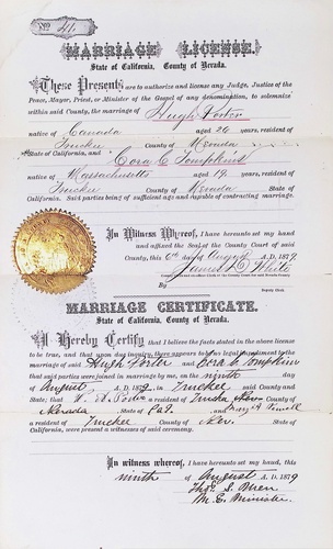 Click to see DR 6 P-61 of Marriage Certificates (DR 6 P)