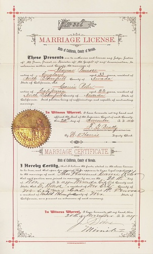Click to see DR 6 P-68 of Marriage Certificates (DR 6 P)
