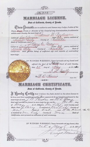 Click to see DR 6 P-69 of Marriage Certificates (DR 6 P)