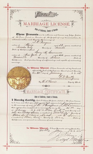 Click to see DR 6 P-72 of Marriage Certificates (DR 6 P)