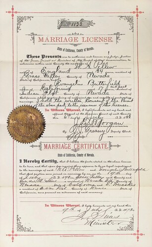 Click to see DR 6 P-75 of Marriage Certificates (DR 6 P)