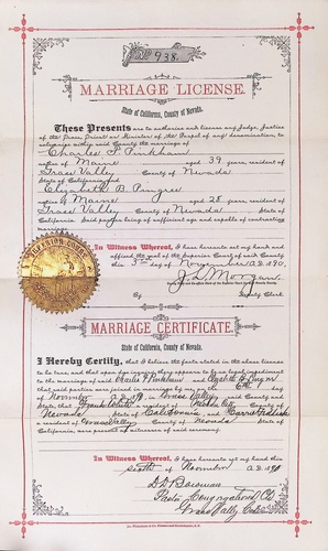 Click to see DR 6 P-77 of Marriage Certificates (DR 6 P)