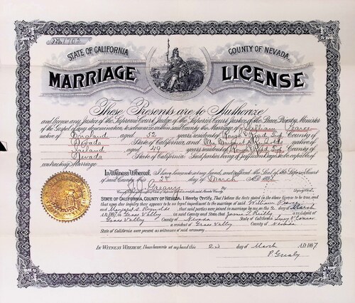 Click to see DR 6 P-82 of Marriage Certificates (DR 6 P)