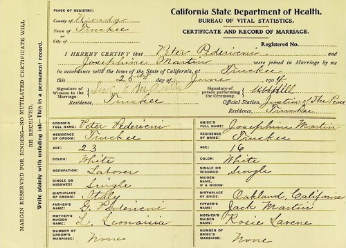 Click to see DR 6 P-86 of Marriage Certificates (DR 6 P)