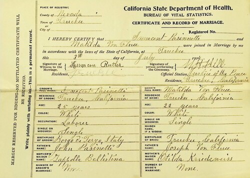Click to see DR 6 P-90 of Marriage Certificates (DR 6 P)