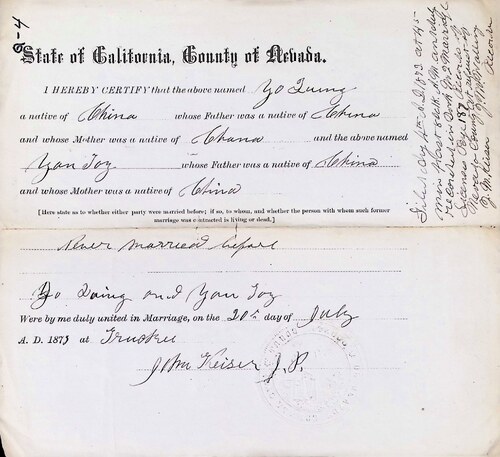Click to see DR 6 Q-4 of Marriage Certificates (DR 6 Q)