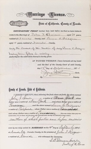 Click to see DR 6 Q-5 of Marriage Certificates (DR 6 Q)