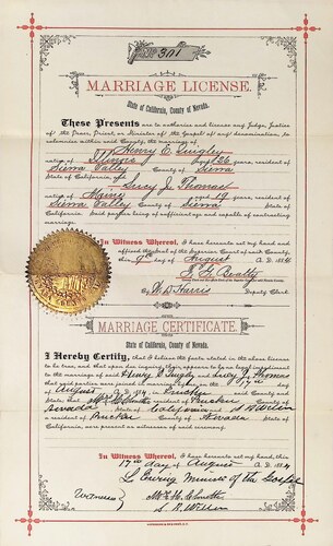 Click to see DR 6 Q-7 of Marriage Certificates (DR 6 Q)