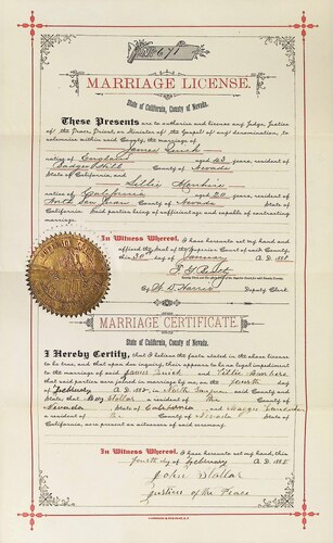 Click to see DR 6 Q-9 of Marriage Certificates (DR 6 Q)