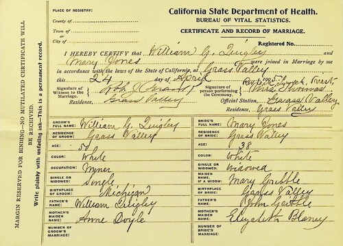 Click to see DR 6 Q-12 of Marriage Certificates (DR 6 Q)