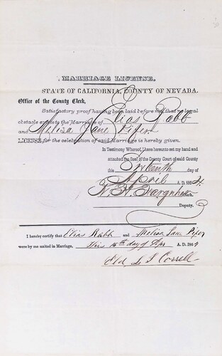 Click to see DR 6 R-1 of Marriage Certificates (DR 6 R)