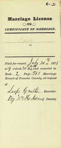Click to see DR 6 R-2 of Marriage Certificates (DR 6 R)