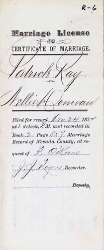 Click to see DR 6 R-6 of Marriage Certificates (DR 6 R)